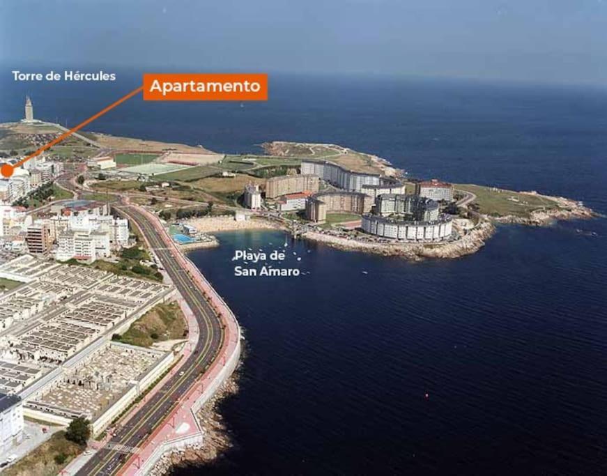 Apartamento Torre De Hercules Corunha Exterior foto